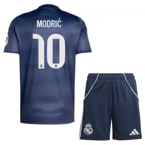 Conjunto Real Madrid Luka Modrić 10 Visitante 2025/2026 Niño