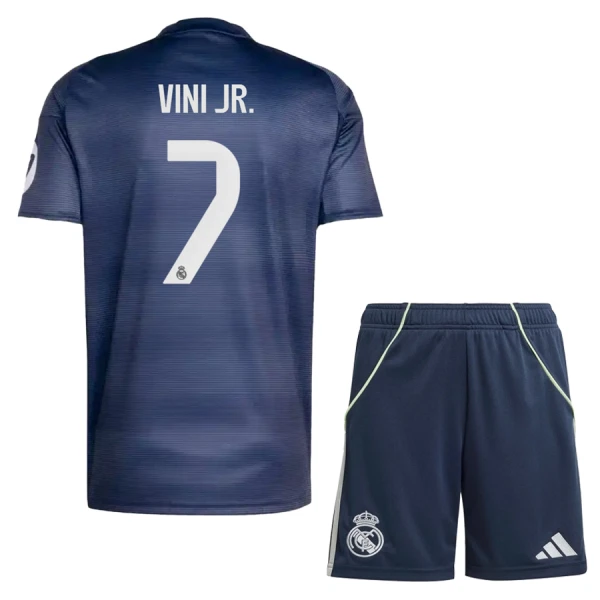 Conjunto Real Madrid Vinicius Junior 7 Visitante 2025/2026 Niño