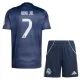 Conjunto Real Madrid Vinicius Junior 7 Visitante 2025/2026 Niño