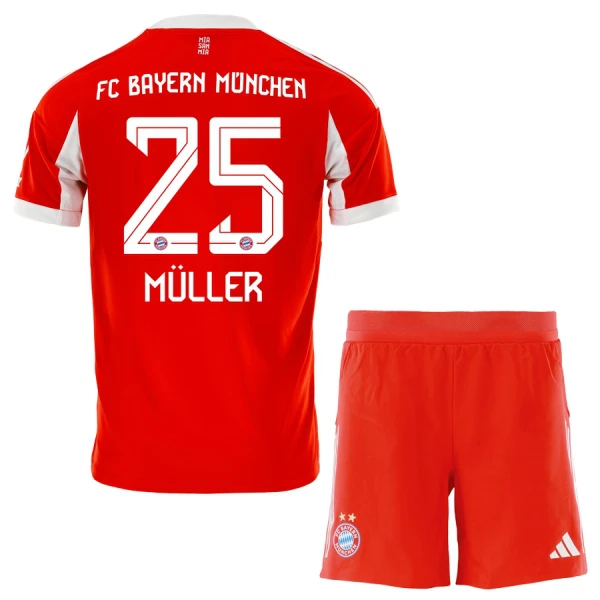 Conjunto FC Bayern Múnich Thomas Müller 25 Local 2025/2026 Niño