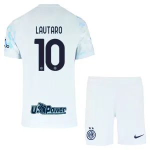 Conjunto Inter de Milán Lautaro Martínez 10 Visitante 2025/2026 Niño