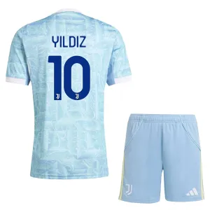 Conjunto Juventus Kenan Yıldız 10 Visitante 2025/2026 Niño