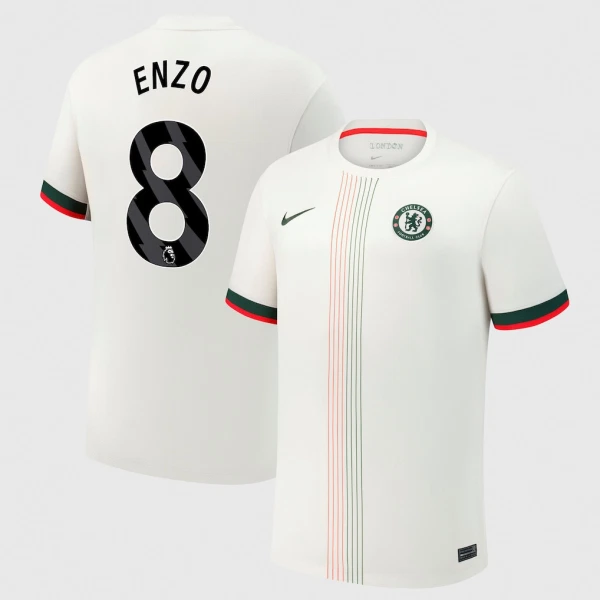 Camiseta Chelsea Enzo Fernández 8 Visitante 2025/2026