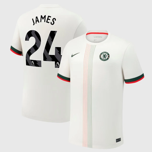Camiseta Chelsea James 24 Visitante 2025/2026