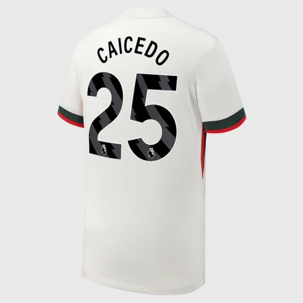 Camiseta Chelsea Moisés Caicedo 25 Visitante 2025/2026