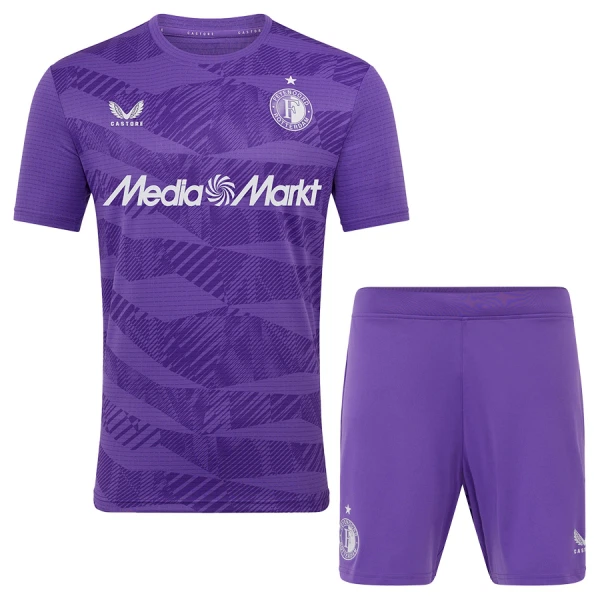 Conjunto Feyenoord Rotterdam Portero 2025/2026 Niño Morado