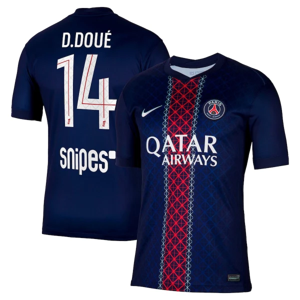 Camiseta PSG Désiré Doué 14 Local 2025/2026