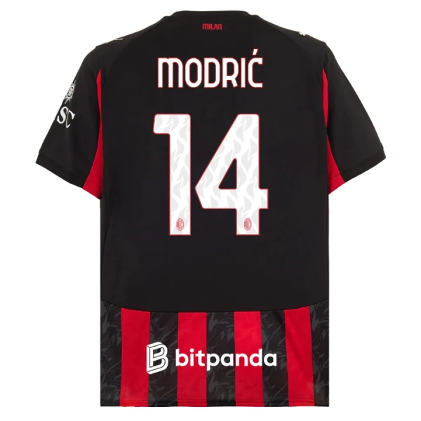 Camiseta AC Milan Luka Modrić 14 Local 2025/2026