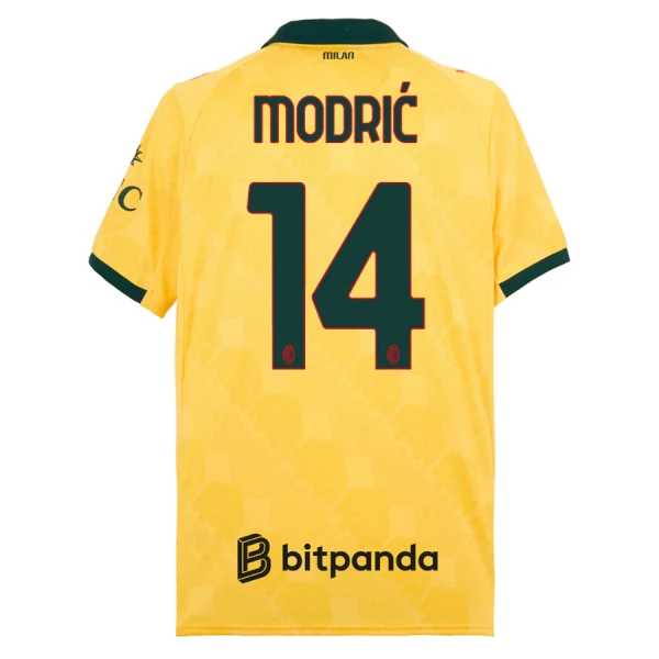 Camiseta AC Milan Luka Modrić 14 Tercera Equipación 2025/2026 Camiseta AC Milan Luka Modrić 14 Tercera Equipación 2025/2026