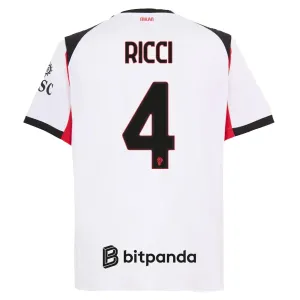 Camiseta AC Milan Ricci 4 Visitante 2025/2026