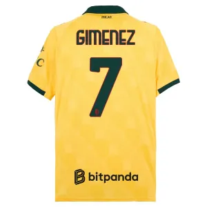 Camiseta AC Milan Santiago Gimenez 7 Tercera Equipación 2025/2026