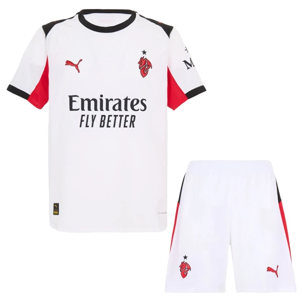 Conjunto AC Milan Luka Modrić 14 Visitante 2025/2026 Niño