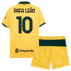 Conjunto AC Milan Rafael Leão 10 Tercera Equipación 2025/2026 Niño