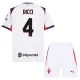 Conjunto AC Milan Ricci 4 Visitante 2025/2026 Niño