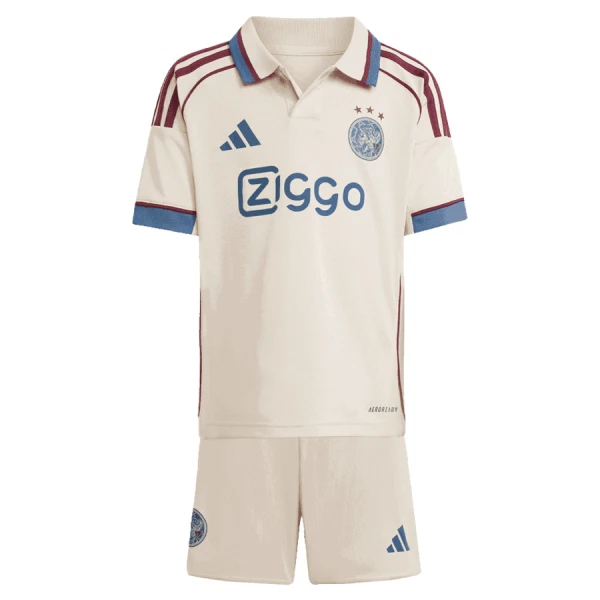 Conjunto Ajax Tercera Equipación 2025/2026 Niño
