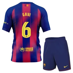 Conjunto FC Barcelona Gavi 6 Local 2025/2026 Niño