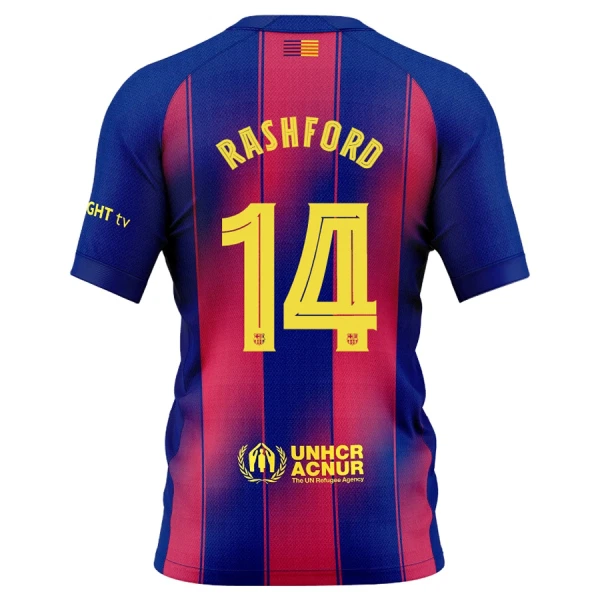 Conjunto FC Barcelona Marcus Rashford 14 Tercera Equipación 2025/2026 Niño