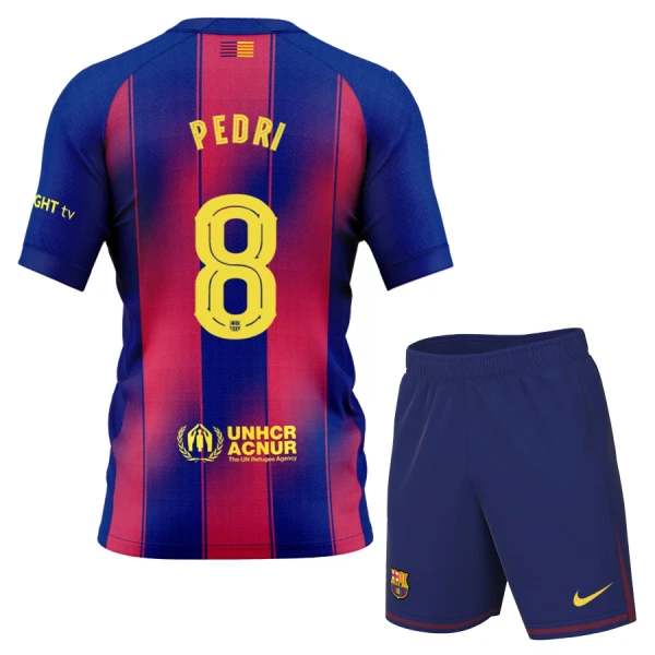 Conjunto FC Barcelona Pedri 8 Local 2025/2026 Niño