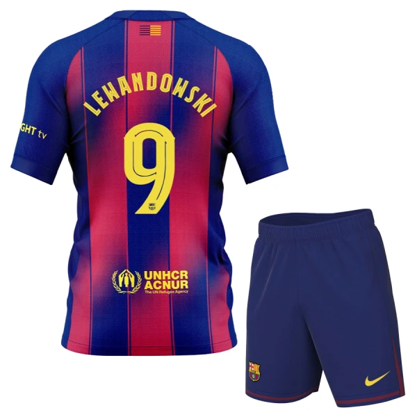 Conjunto FC Barcelona Robert Lewandowski 9 Local 2025/2026 Niño Conjunto FC Barcelona Robert Lewandowski 9 Local 2025/2026 Niño