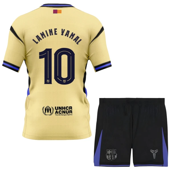 Conjunto FC Barcelona x Kobe Bryant Lamine Yamal 10 Visitante 2025/2026 Niño
