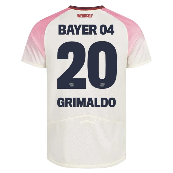 Camiseta Bayer 04 Leverkusen Alejandro Grimaldo 20 Visitante 2025/2026