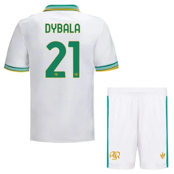 Conjunto AS Roma Paulo Dybala 21 Tercera Equipación 2025/2026 Niño