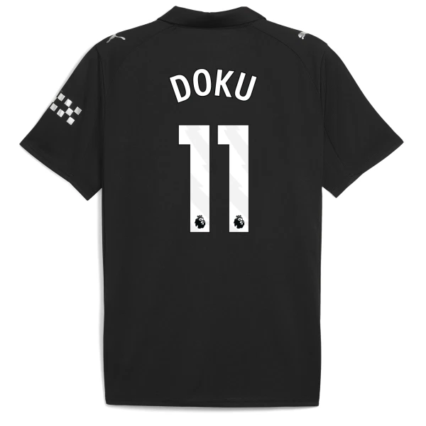 Camiseta Manchester City Jérémy Doku 11 Visitante 2025/2026