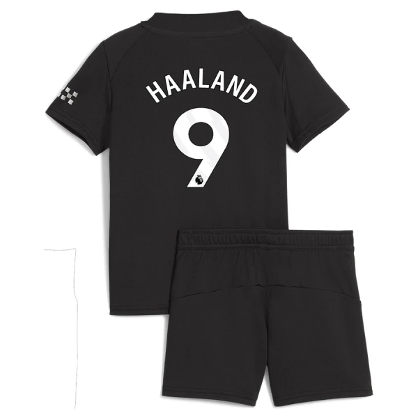 Conjunto Manchester City Erling Haaland 9 Visitante 2025/2026 Niño