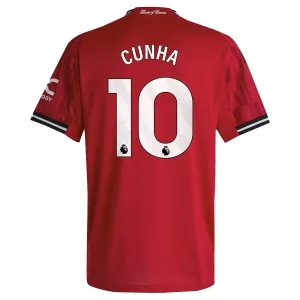 Camiseta Manchester United Matheus Cunha 10 Local 2025/2026