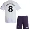 Conjunto Manchester United Bruno Fernandes 8 Visitante 2025/2026 Niño