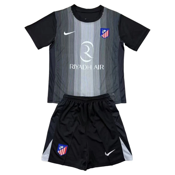 Conjunto Atlético Madrid Portero 2025/2026 Niño Negro