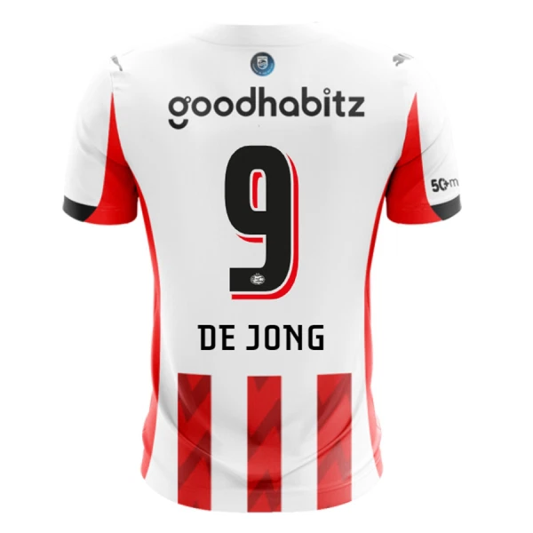 Camiseta PSV Eindhoven De Jong 9 Local 2025/2026 Camiseta PSV Eindhoven De Jong 9 Local 2025/2026
