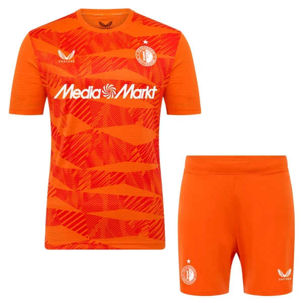 Conjunto Feyenoord Rotterdam Portero 2025/2026 Niño Naranja