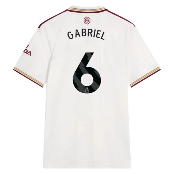 Camiseta Arsenal Gabriel 6 Tercera Equipación 2025/2026