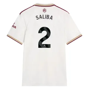 Camiseta Arsenal William Saliba 2 Tercera Equipación 2025/2026