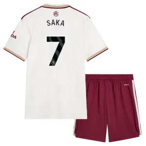 Conjunto Arsenal Bukayo Saka 7 Tercera Equipación 2025/2026 Niño