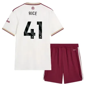 Conjunto Arsenal Declan Rice 41 Tercera Equipación 2025/2026 Niño