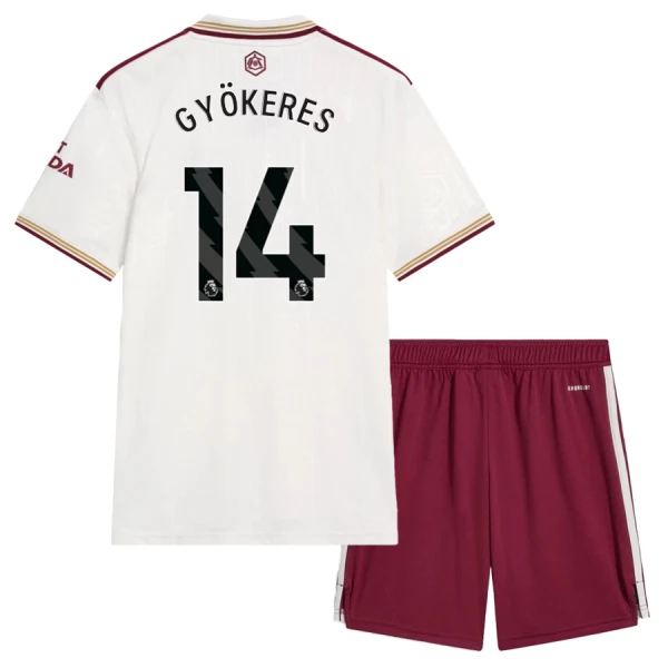 Conjunto Arsenal Viktor Gyökeres 14 Tercera Equipación 2025/2026 Niño