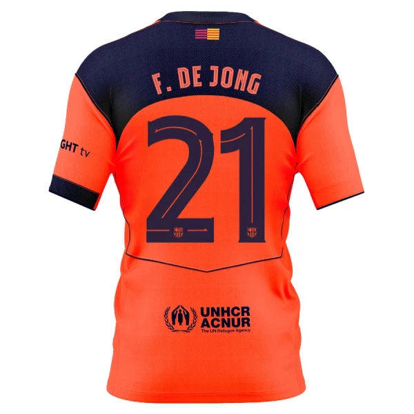 Camiseta FC Barcelona Frenkie de Jong 21 Tercera Equipación 2025/2026