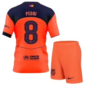 Conjunto FC Barcelona Pedri 8 Tercera Equipación 2025/2026 Niño