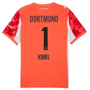 Camiseta Borussia Dortmund Gregor Kobel 1 Portero 2025/2026 Rojo