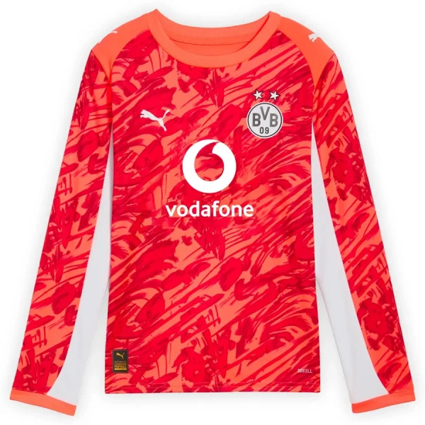 Camiseta Borussia Dortmund Gregor Kobel 1 Portero 2025/2026 Rojo Manga Larga