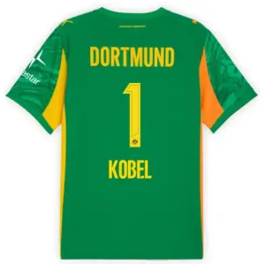 Camiseta Borussia Dortmund Gregor Kobel 1 Portero 2025/2026 Verde