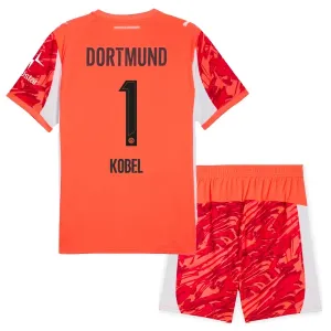 Conjunto Borussia Dortmund Gregor Kobel 1 Portero 2025/2026 Niño Rojo