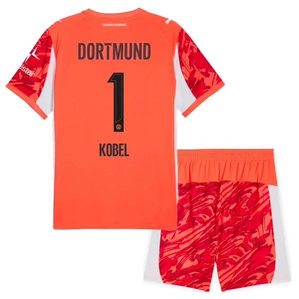 Conjunto Borussia Dortmund Gregor Kobel 1 Portero 2025/2026 Niño Rojo Conjunto Borussia Dortmund Gregor Kobel 1 Portero 2025/2026 Niño Rojo
