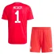 Conjunto FC Bayern Múnich Manuel Neuer 1 Portero 2025/2026 Niño Rojo