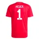 Conjunto FC Bayern Múnich Manuel Neuer 1 Portero 2025/2026 Niño Rojo