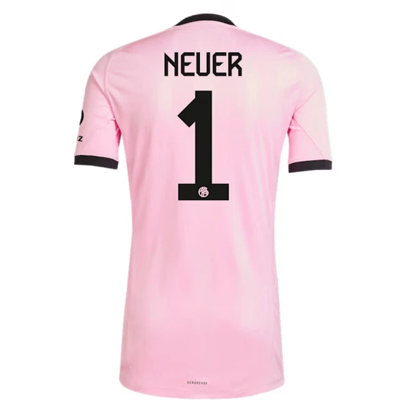 Conjunto FC Bayern Múnich Manuel Neuer 1 Portero 2025/2026 Niño Rosa