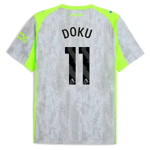 Camiseta Manchester City Jérémy Doku 11 Tercera Equipación 2025/2026