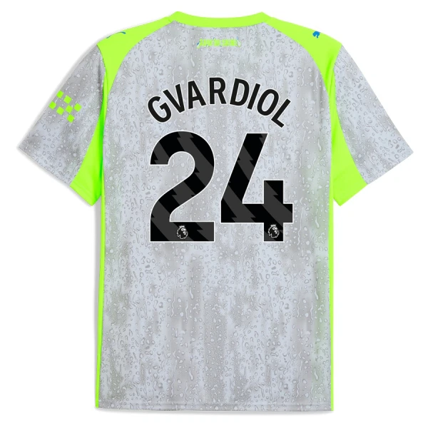 Camiseta Manchester City Josko Gvardiol 24 Tercera Equipación 2025/2026